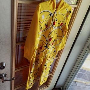 Boys Pokemon hooded pajama onesie.